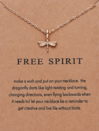 Make a Wish - Free Spirit Dragonfly Necklace