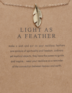 Make a Wish - Light as a Feather Necklace