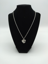 Load image into Gallery viewer, Couples Heart &amp; Key Necklace Set “Only the Keyholder can unlock my heart”
