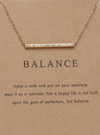 Make a Wish - Balance Beam Necklace