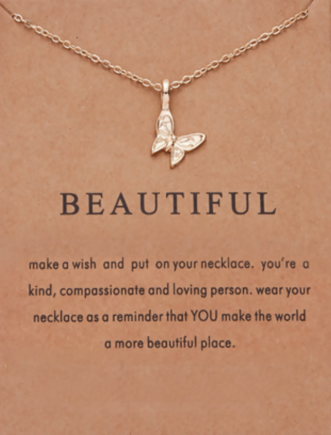 Make a Wish - Beautiful Butterfly Necklace