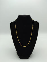 Load image into Gallery viewer, Gold Plated Stainless Steel Braided Rope Chain Necklace
