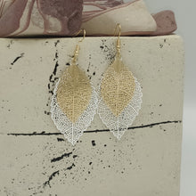 Load image into Gallery viewer, Light As A Feather Gold &amp; Silver Earrings
