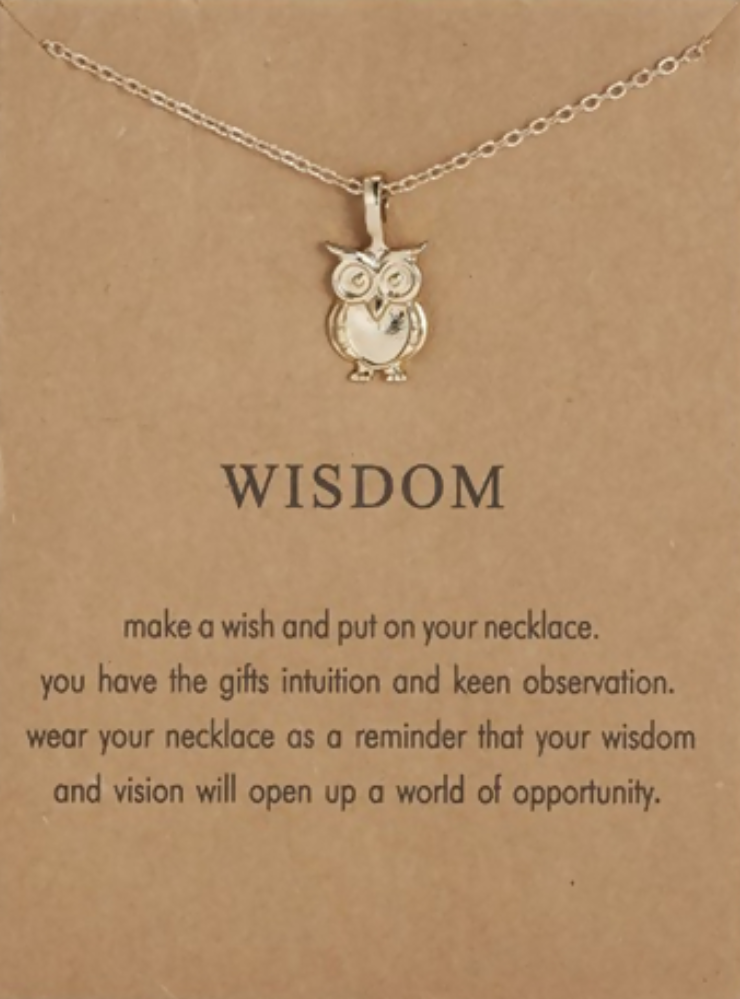 Make a wish - Wisdom Owl necklace