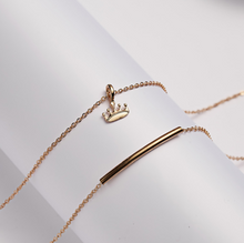 Load image into Gallery viewer, Make a Wish - Multilayer &quot;You Rule&quot; Crown &amp; Beam Necklace
